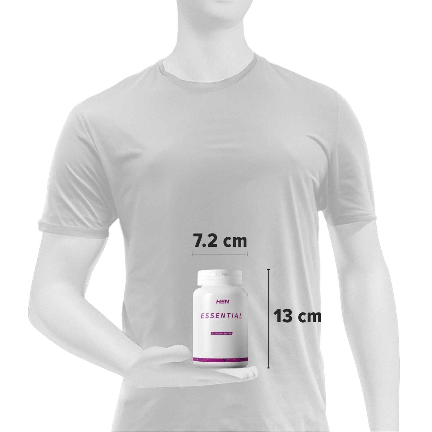 HSN Creatina 100% CREAPURE® en Cápsulas | 120 Cápsulas Vegetales (40 Servicios) | Sello de Calidad Garantizada: Puro Monohidrato de Creatina Micronizada Libre de Contaminantes | Vegano, Sin Gluten