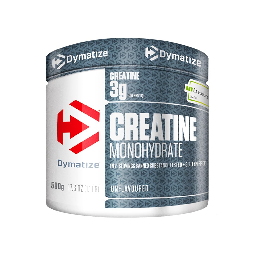 Dymatize Creatine Monohydrate Unflavoured Powder 500g - 100% Creapure Creatine - Aminoácidos - Creatina