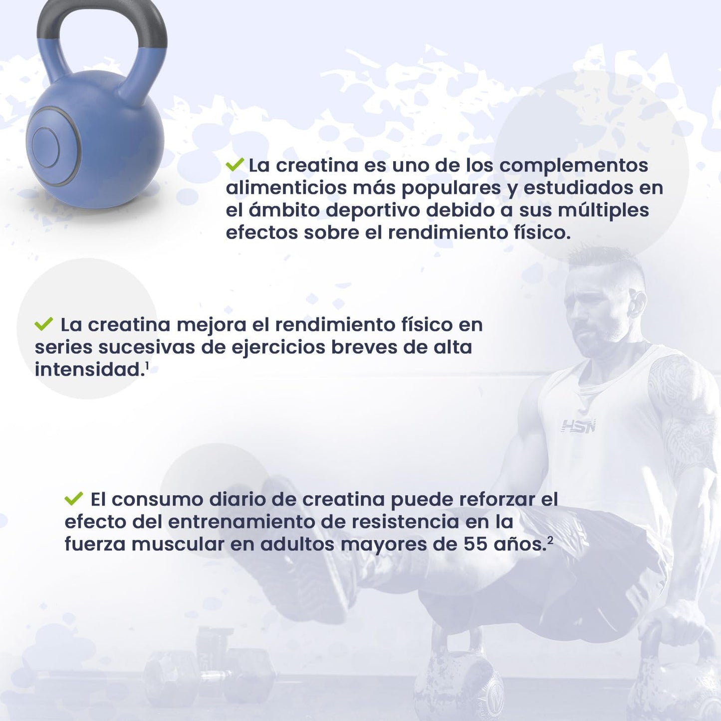 HSN Creatina 100% CREAPURE en Polvo Sin Sabor 500g | 100% Monohidrato de Creatina Micronizada | No Incluye Dosificador | Sin Añadidos y Libre de Contaminantes | No-GMO, Vegano, Sin Gluten