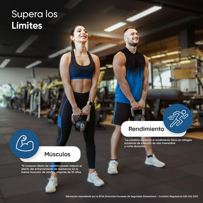 Creatina Monohidratada 3000mg, 270 Comprimidos, 3 Meses de Suministro - Suplemento Deportivo Apto para Veganos, 3 Comprimidos al Día, Sin OGM ni Estearato de Magnesio