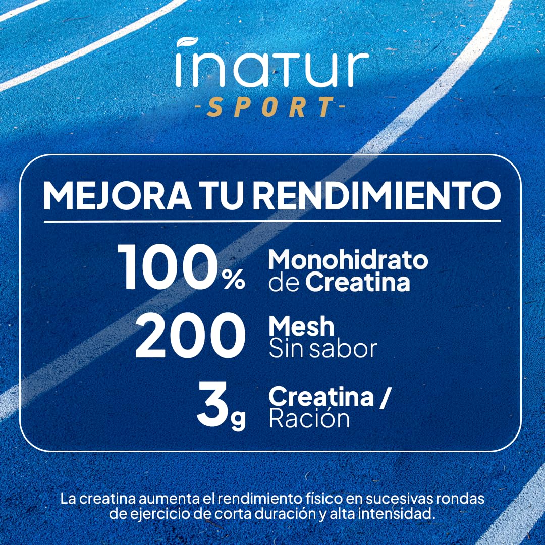 Creatina Monohidratada en polvo 1kg / 294 dosis - 100% Creatina Monohidrato Micronizada - Pura - Sin aditivos - Sin Sabor - Vegana - SIN GLUTEN - Incluye dosificador - Alta solubilidad