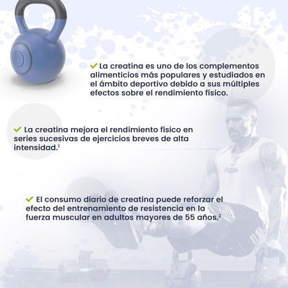 HSN Creatina 100% CREAPURE® en Cápsulas | 120 Cápsulas Vegetales (40 Servicios) | Sello de Calidad Garantizada: Puro Monohidrato de Creatina Micronizada Libre de Contaminantes | Vegano, Sin Gluten